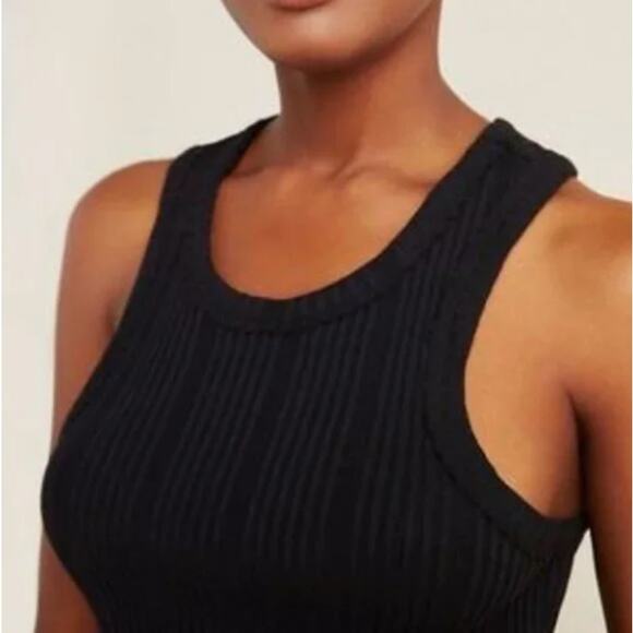 Anthropologie Robin Ribbed Black Racerback Tank Top Womens Small Sleeveless - Picture 16 of 16